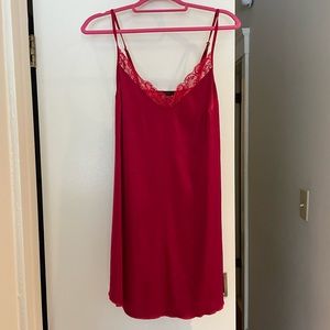 Satin lace nightgown